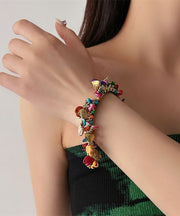 Chic Rainbow Woven Beading Tassel Charm Bracelet