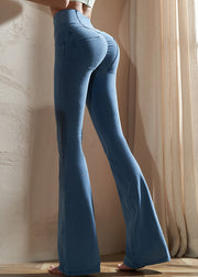 Classy Blue High Waist Denim Capri Dri Fit Leggings