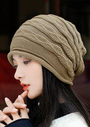 Classy Coffee Oversized Warm Knit Bonnie Hat