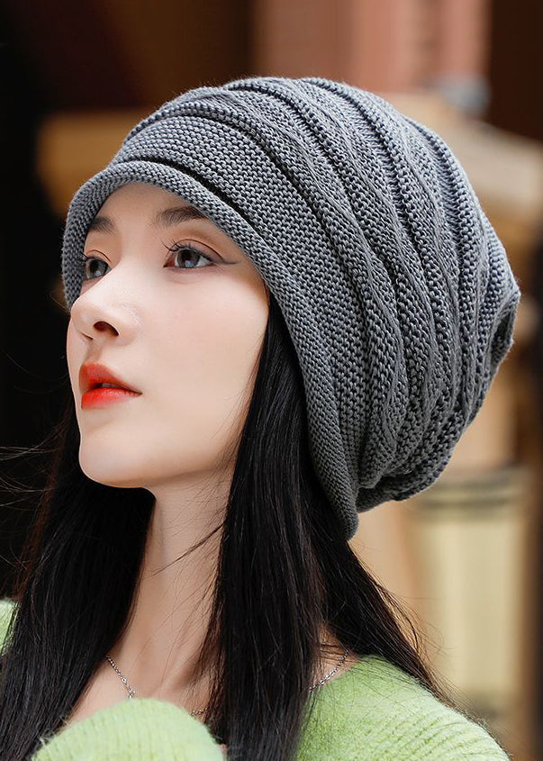 Classy Coffee Oversized Warm Knit Bonnie Hat