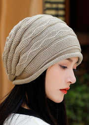 Classy Coffee Oversized Warm Knit Bonnie Hat