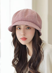 Classy Dark Grey Versatile Woolen Bucket Hat