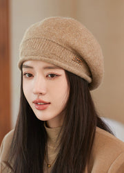 Classy Light Grey Warm Woolen Beret Hat