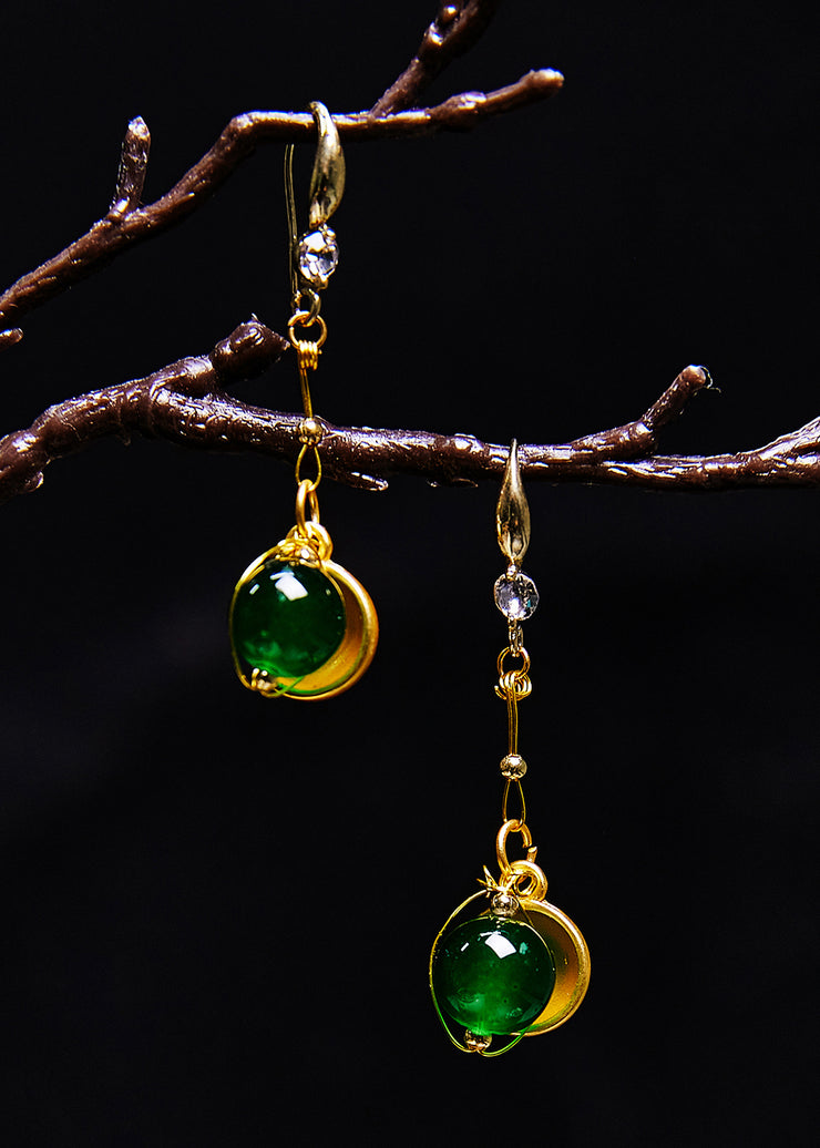 Classy Turquoise Blessed Bowl Gilding Drop Earrings