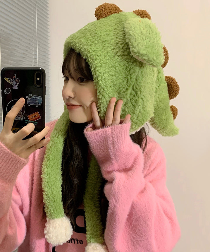 Cute Cartoon Faux Fur Protection Winter Warm Boonie Hat