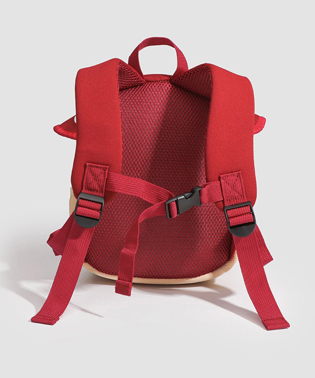 Cute Red Patchwork Mushroom Backpack Bag Children