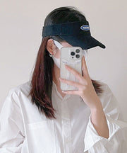 DIY Beige Graphic Patchwork Baseball Cap Hat