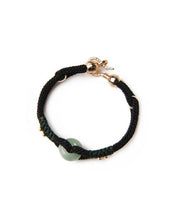 DIY Blackish Green Hand Knitting Jade Bracelet