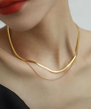 DIY Gold Sterling Silver Bilayer Necklace