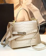 Elegant Gradient Color Alligator Pattern Versatile CrossBody Women Handbags