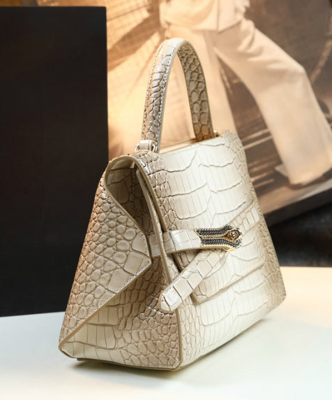 Elegant Gradient Color Alligator Pattern Versatile CrossBody Women Handbags