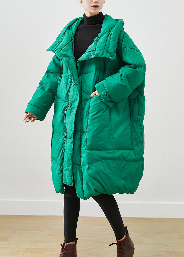 Elegant Green Oversized Thick Duck Down Canada Goose Jacket Winter