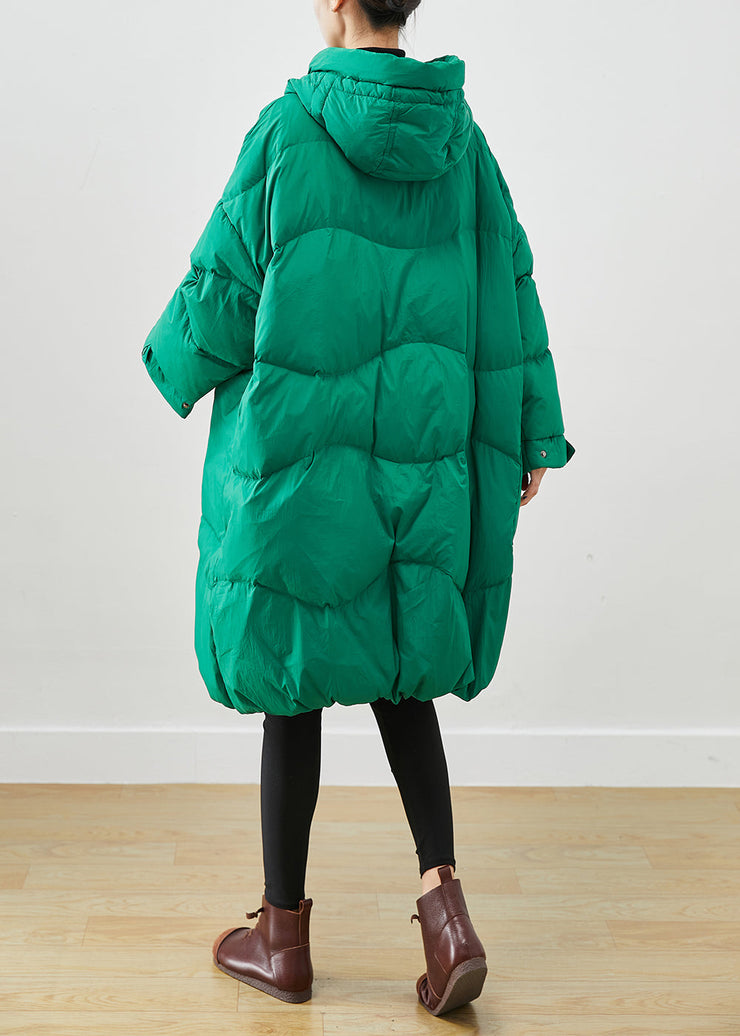 Elegant Green Oversized Thick Duck Down Canada Goose Jacket Winter