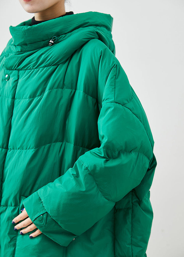 Elegant Green Oversized Thick Duck Down Canada Goose Jacket Winter