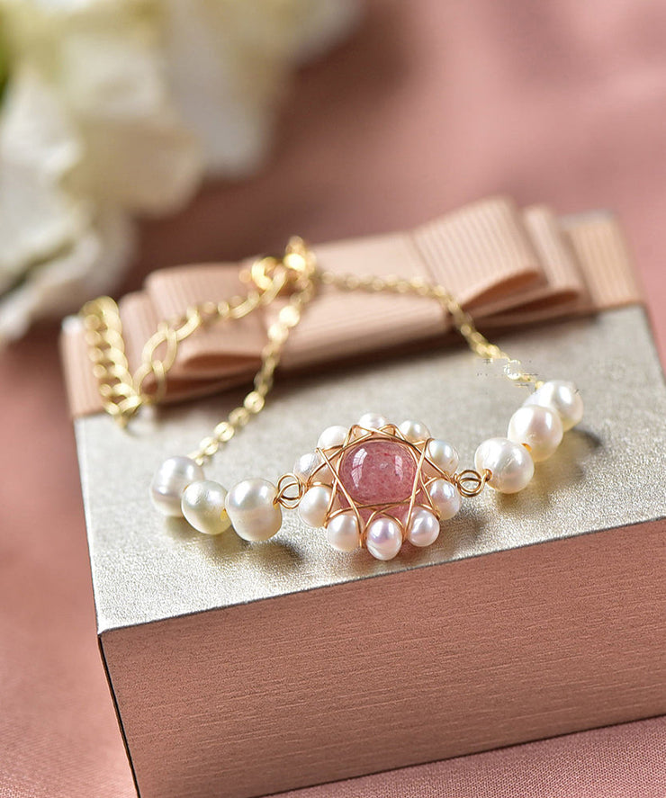 Elegant Original Design Patchwork Pearl Bracelet