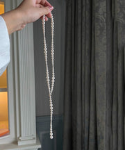 Elegant White Pearl Beading Gratuated Bead Necklace