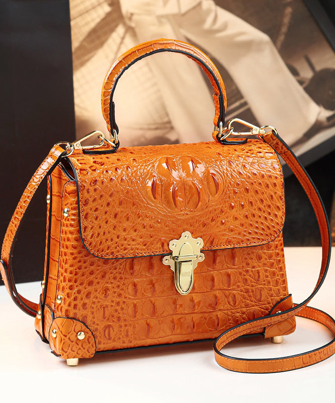 Fashion Alligator Pattern Solid Durable Versatile Women Handbags