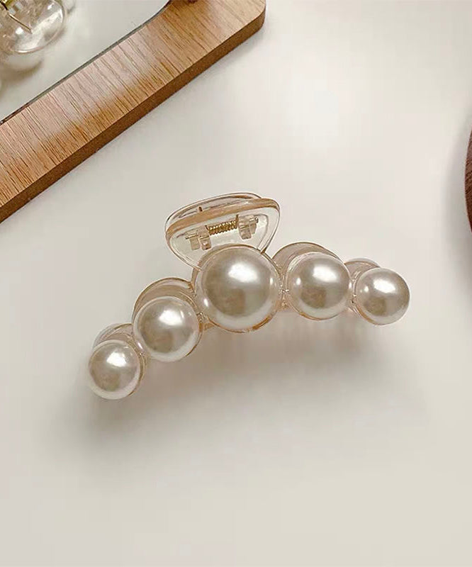 Fashion Beige Plastic Pearl Hairpin