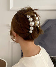 Fashion Beige Plastic Pearl Hairpin