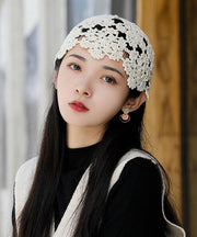 Fashion Black Hollow Out Knit Bonnie Hat