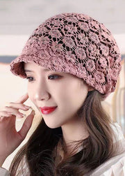 Fashion Chocolate Hollow Out Knit Bonnie Hat