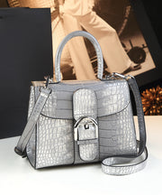 Fashion Gradient Red Crocodile Pattern Durable Women Handbags