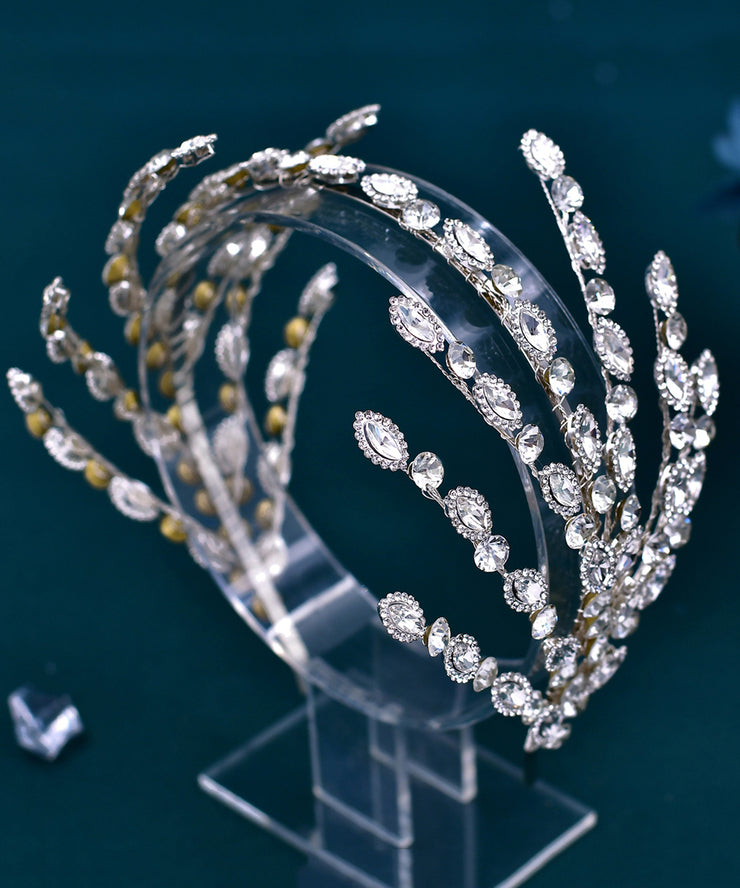 Fashion Silk Zircon Exaggerate Hairpin