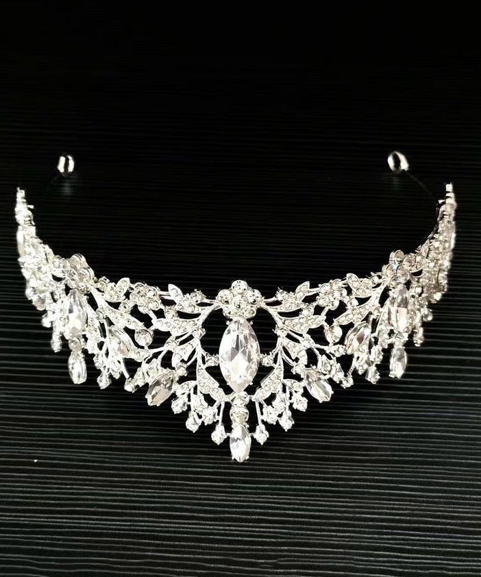 Fine Alloy Zircon Crystal Hollow Out Kids Crown