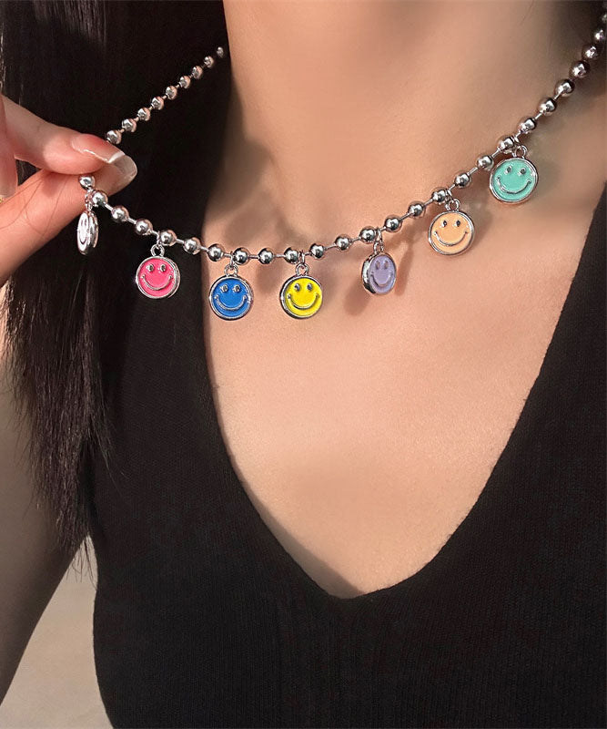 Fine Rainbow Stainless Steel Alloy Lariat Necklace