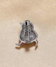 Fine Silk Sterling Silver Alloy Zircon Chick Brooches