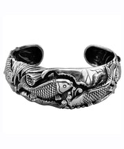 Fine Silk Sterling Silver Every Year There Is Fish Cuff