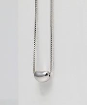 Fine Sterling Silver Acacia Bean Pendant Necklace