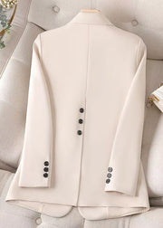 Fine White Oversized Spandex Jackets Spring