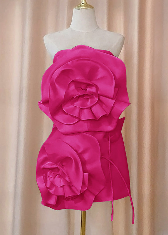 Floral Rose Cold Shoulder Solid Cotton Mid Dress Sleeveless