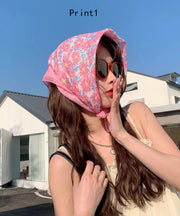 French Versatile Printed Beach Sunshade Headscarf