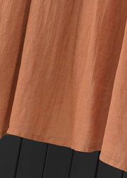 Gradient Color Brown Cozy Holiday Maxi Dress Summer