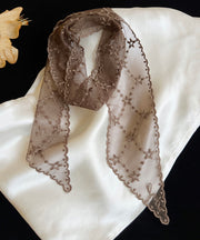 Handmade Coffee Lace Embroidery Star Scarves Necklaces