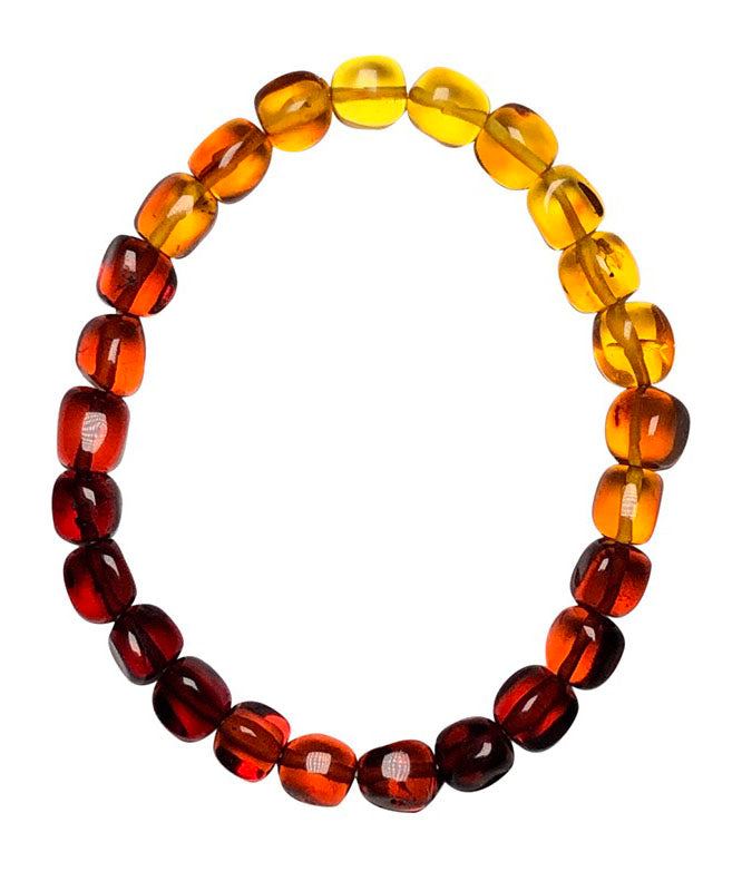 Handmade Gradient Color Amber Honey Wax Bracelet