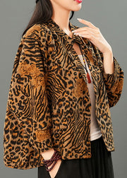 Handmade Leopard Print Cozy Coats Spring