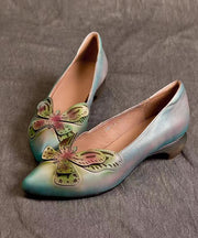 Handmade Original Butterfly Pointed Shallow Cut Single Shoe