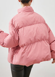 Handmade Pink Oversized Thick Duck Down Down Coats Winter