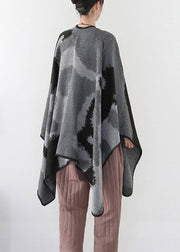 Handmade Tie Dye Gradient Color Cashmere Cardigan Long sleeve