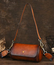 Handmade Vintage Brown Durable Calf Leather Messenger Bag