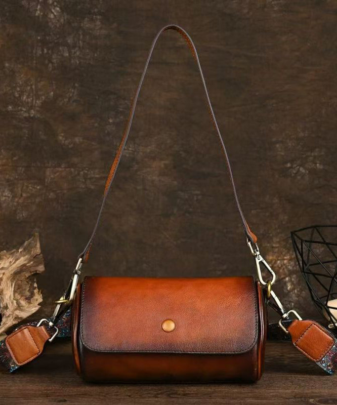 Handmade Vintage Brown Durable Calf Leather Messenger Bag