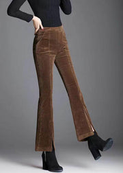 Italian Coffee Pockets Front Open Corduroy Flare Bottoms Spring