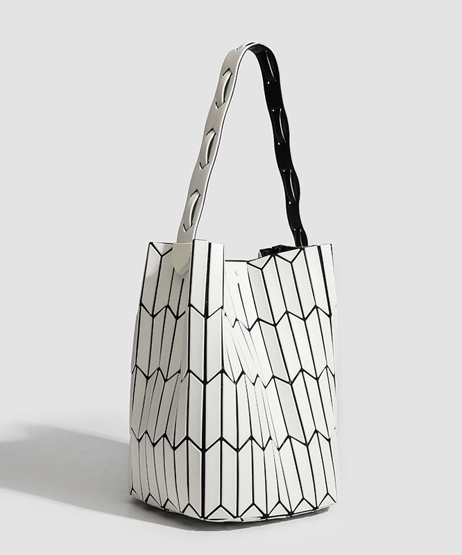 Japanese Style Fashion Geometric Diamond Grid Shoulder Bag
