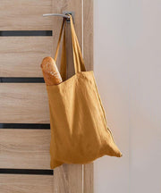 Japanese Style Vacation Large Capacity Linen Shopping Bag