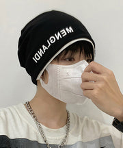 Korean Version Black Graphic Knitted Boonie Hat