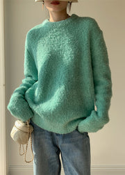 Lake Blue Cozy Thick Knit Sweater O-Neck Winter