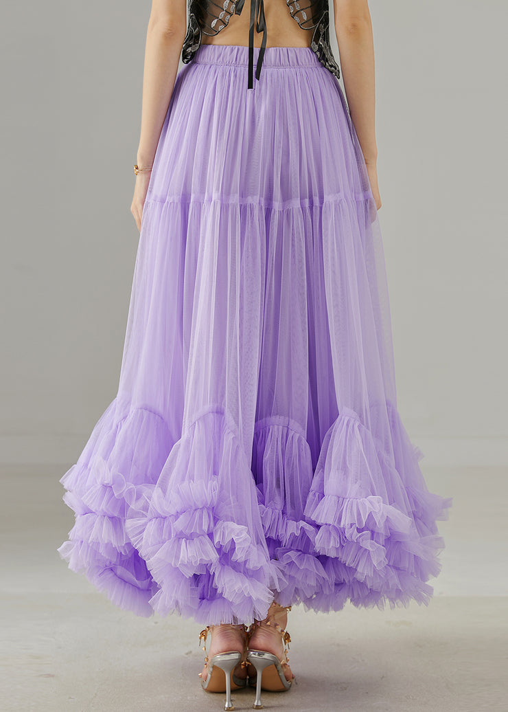 Lavender Silm Fit Tulle Skirt Exra Large Hem Spring